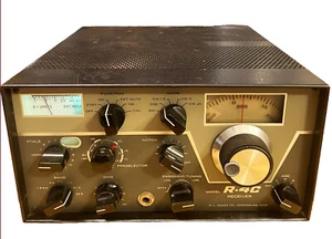 Drake R-4C AM CW SSB HF AMATEUR BANDS RECEIVER POWERS ON - Picture 1 of 13