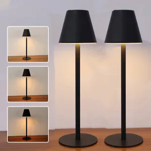 2x LED Tischlampe Akku Dimmbar LED Tischleuchte Kabellos Dekolampe Touchfunktion - Bild 1 von 19