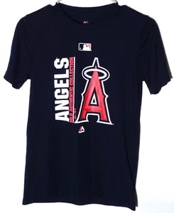 Camicia in poliestere Los Angeles Angels per bambini di Majestic - Youth Medium 10/12 - Foto 1 di 7