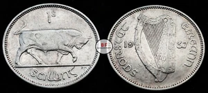 Ireland 1937 | Irish 1 Shilling | Bull | KM.6 - Picture 1 of 1