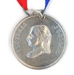 Queen Victoria Golden Jubilee medal medallion Science Art Liberty antique #36