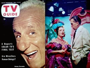 TV Guide 1953 Jimmy Durante #33 Carmen Miranda Jack Webb Dragnet Ray Bolger VTG - Picture 1 of 9