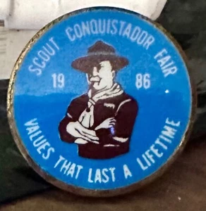 Pfadfinder Pin "Scout Conquistador Fair" 1986 - Bild 1 von 1