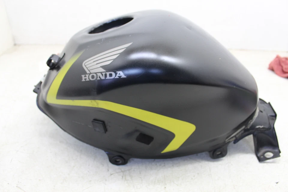 15 HONDA CBR 300R PRETO OEM TANQUE DE GASOLINA AMARELO CÉLULA DE COMBUSTÍVEL RESERVATÓRIO DE GASOLINA t45 - Imagem 1 de 4
