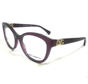 Dolce & Gabbana Eyeglasses Frames DG 3250 3045 Clear Matte Purple Gold 52-18-135 - Picture 1 of 11