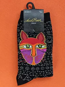 Nuevo con etiquetas patrón de gato Laurel Burch x 2 Sox - Imagen 1 de 4