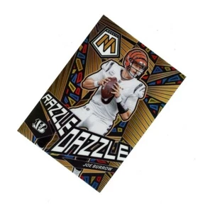 VERY RARE 2023 Mosaic RAZZLE DAZZLE PRIZM CASE HIT SSP JOE BURROW! Bengals STAR - Picture 1 of 1