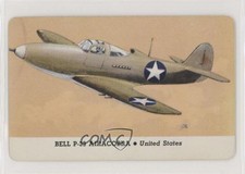 1944 Leaf Card-O Aeroplanes Series D R112-5 Bell P-39 Airacobra #P-39 0s4