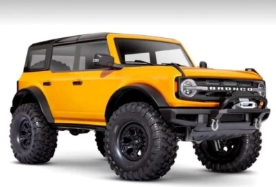 Traxxas TRX-4 Tipo Estilo Réplica 2021 Ford Bronco Amarillo 1/10 RC Crawler LED’S Foto 1 de 4