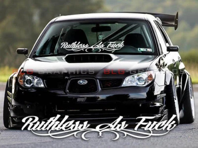 Calcomanía adhesiva despiadada como fck coche camión vinilo JDM Stance Drift Euro KDM carreras Foto 1 de 3