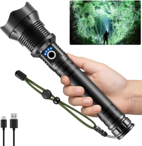 Flashlights High Lumen Rechargeable, Heavy Duty 990000 Lumens Rechargeable - Picture 1 of 12
