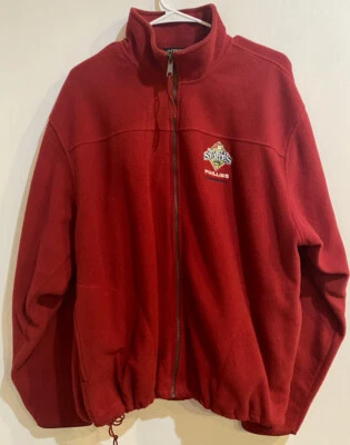 Chaqueta polar con cremallera completa Phillies 2008 World Series Champions L roja para hombre MLB Foto 1 de 4