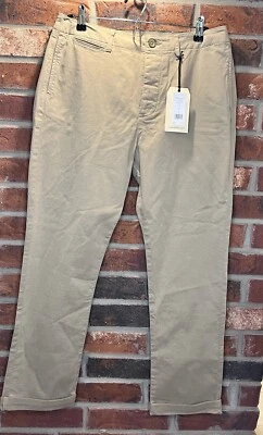 NWT $180 Current Elliot The Captain Trouser Pants in Khaki Button Fly Size 31 - Image 1 of 4