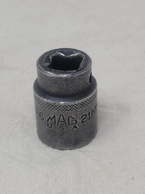 MAC Tools USA VP621MMR 21mm 1/2" Drive Metric 6-Point Shallow Impact Socket - Image 1 of 4
