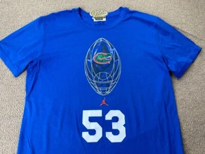 Florida Gators Team Issued Shirt L Football Jordan Nike Blue University Dri-Fit - Bild 1 von 8