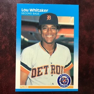 1987 Fleer GLOSSY Set LOU WHITAKER #168 DETROIT TIGERS - NM/MINT *HIGH GRADE* - Picture 1 of 1