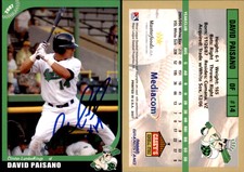 David Paisano Signed 2007 Grandstand Clinton LumberKings Update Auto
