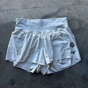 Lululemon Nulux Road to Trail High-Rise Short 4" Donna Taglia 12 Bone Air-Sense - Foto 1 di 19