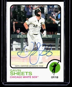 2022 Topps Heritage Real One Auto Gavin Sheets Chicago White Sox #ROA-GS - Picture 1 of 2