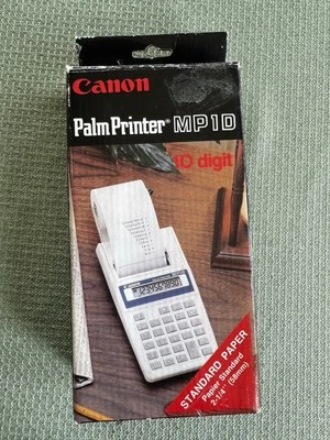 NEW Vintage Canon Palm Printer MP1D Battery Powered Printing Calculator - Image 1 of 4