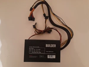 500W Builder Czarny 12cm PSU Zasilacz biurkowy - Zdjęcie 1 z 4