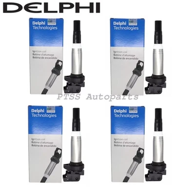 Bobinas de encendido Delphi GN10571-18B1 4 piezas OEM para BMW X1 X3 X4135i 320i 328i 528i Foto 1 de 4