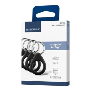 Insignia- Key Ring Case for Apple AirTag (4-Pack) - Black - Foto 1 di 3