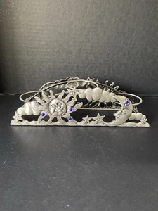 Spoontiques Zinn Metall Bogen Votivkerzenhalter Himmel Sonne Mond Sterne 10x3 - Bild 1 von 9