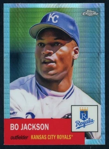2022 Topps Chrome Bo Jackson #290 Platinum Anniversary Prism Refractor Parallel - Imagen 1 de 2