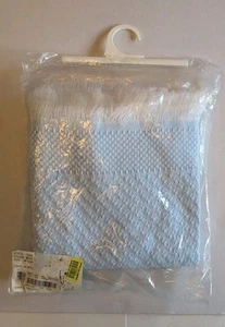 VTG Julius Berger Baby Classic Acrylic Crib Blanket 35 X 38” Blue White Texture - Picture 1 of 11