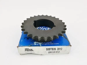 Neu Martin 50BTB26-2012 Kegelbuchse Kettenrad 26T 1/2"-2" Bohrung - Bild 1 von 5