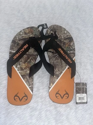 Real Tree Camo Men’s Flip Flops Size (M 9/10) New With Tag - Image 1 of 3