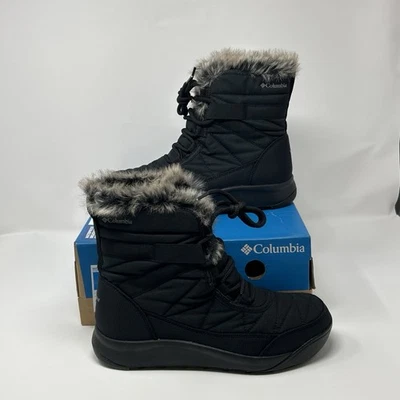 Columbia Minx Shorty IV BL0926-010 Women Winter Boot 8 Black Faux Fur Waterproof - Image 1 of 4