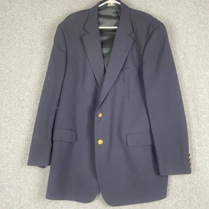 Brooks Brothers Blazer Herren 46 L dunkelblau Goldknopf Wolljacke 346 Madison - Bild 1 von 15