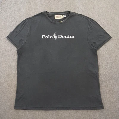 Polo Ralph Lauren Shirt Mens Extra Large Gray Graphic Print Polo Classic New - Image 1 of 4