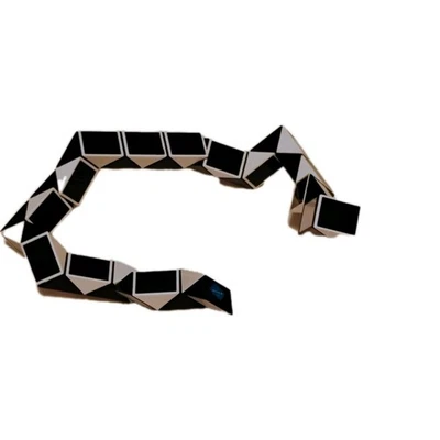 Magic Snake ~ Black ~ Twisty Puzzle Nostalgic Toy Create Endless Shapes - Image 1 of 4
