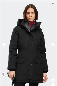 Canada Goose Black Trillium Parka Jacket Womens Size L - Picture 1 of 23