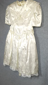 Jessica McClintock 80s Girl 7 New Old Stock Vintage White Dress Flower Girl - Picture 1 of 15