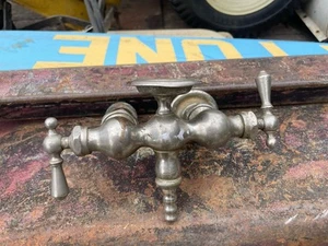 Vintage Wolff Faucet Two Handle Victorian W Pedestal Soap Dish Rare! - Picture 1 of 10