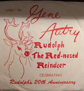 HOLIDAY Gene Autry Rudolph the Red Nosed Reindeer Republic 1405 1969 RE NM PROMO - Imagen 1 de 4