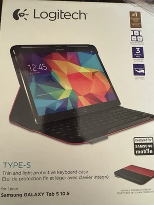 Logitech Type-S for Samsung Galaxy Tab S 10.5 Thin Protective Keyboard Case - Image 1 of 3