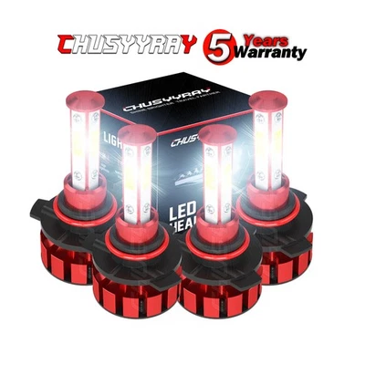 For Honda Odyssey 2005 2006 2007 2008 2009 2010 4x LED Headlight High Low Bulbs - Image 1 of 4