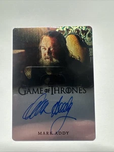 2024 Game of Thrones Legends of the Realm Mark Addy Metal Autograph  Auto 28/55 - Picture 1 of 8