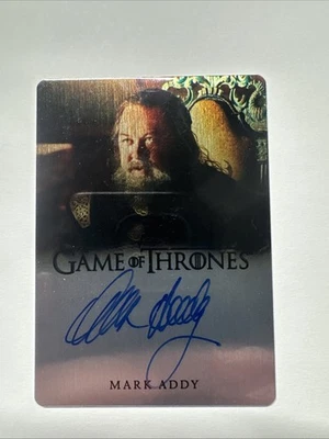2024 Game of Thrones Legends of the Realm Mark Addy Metal Autograph  Auto 28/55 - Image 1 of 4