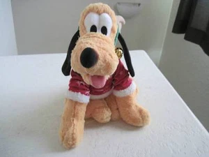 "Hermosas campanas de peluche de 14" de Navidad de Parques Temáticos de Disney PLUTO RENOS - Imagen 1 de 4