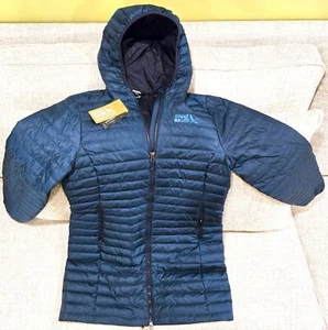New Eddie Bauer Women's Microlight Traveler 650 Fill Down Parka, Peacock, Small - Picture 1 of 10