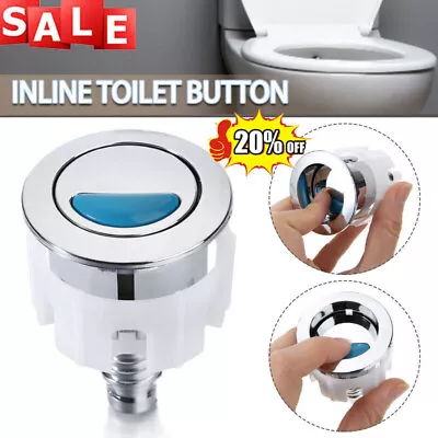 Universal Black Dual Push Button Toilet Cistern Flush Button Replacement Water - Image 1 of 4