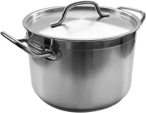 SPS-20 Induction Stock Pot, 20-Quart, Silver - Picture 1 of 9