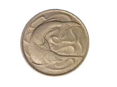 1968 Singapore 20 Cents KM# 4 - Very Nice Circ Collector Coin-c5727xux - Image 1 of 2