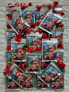10 X SUPERMARIO GAMING PARTY BAG POUCH FAVOUR BIRTHDAY Kids PERSONALISED SWEETS  - Picture 1 of 6
